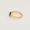 Bague 53.5 Bague en or jaune 18K avec saphir 0,75 ct et diamants 58 Facettes DRE1557