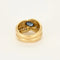 Bague 50 Bague double jonc en or jaune 18K avec saphir et diamants 58 Facettes DINA0178