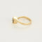 Bague 52 Bague asymétrique solitaire en or jaune 18K et diamants 0,60 ct 58 Facettes DRE1847