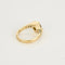 Bague 52 Bague asymétrique solitaire en or jaune 18K et diamants 0,60 ct 58 Facettes DRE1847
