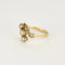 Bague 54.5 Bague ancienne en or jaune et or blanc 18K et diamants 58 Facettes LAV1851