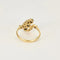 Bague 54.5 Bague ancienne en or jaune et or blanc 18K et diamants 58 Facettes LAV1851
