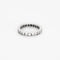 Bague 51 Alliance Américaine or blanc et diamants 58 Facettes GU185