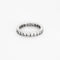 Bague 51 Alliance Américaine or blanc et diamants 58 Facettes GU185