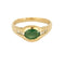 Bague 50.5 Bague en or jaune 18K avec émeraude 0,45 ct et diamants 58 Facettes COMP0989