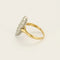 Bague 57 Bague marquise en or jaune et or blanc 18K sertie de diamants 58 Facettes MONTG0047