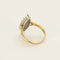 Bague 57 Bague marquise en or jaune et or blanc 18K sertie de diamants 58 Facettes MONTG0047