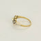 Bague 50.5 Bague de jeune fille en or jaune et or blanc 18K, diamants et perle de culture 58 Facettes SQU3784X5