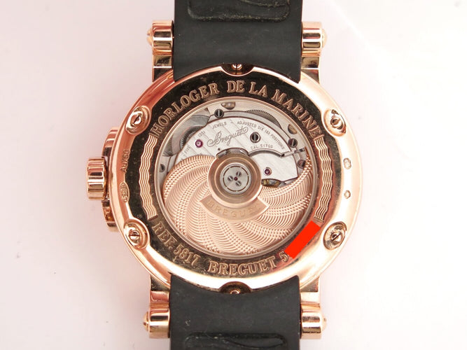 Montre Breguet Marine - Montre automatique Grande Date 5817 en or rose 18k 58 Facettes 272550