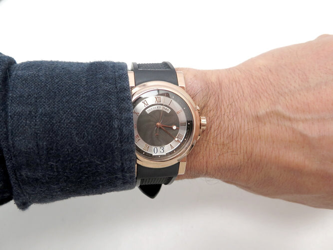 Montre Breguet Marine - Montre automatique Grande Date 5817 en or rose 18k 58 Facettes 272550