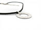 Collier collier DINH VAN pendentif cible or blanc 18k 6.3gr & diamants cordon baccarat 58 Facettes 272709