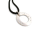 Collier collier DINH VAN pendentif cible or blanc 18k 6.3gr & diamants cordon baccarat 58 Facettes 272709