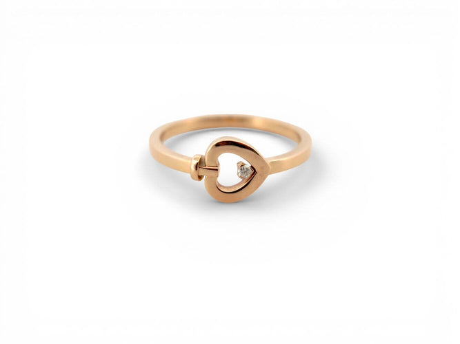 Bague 55 FRED Pretty Woman - Bague mini modèle en or rose 18k et diamant 58 Facettes 272583