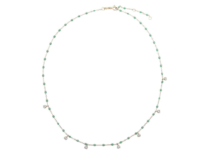 Collier GIGI CLOZEAU Supreme - Collier en or jaune 18k avec diamants et émeraudes 58 Facettes 272243