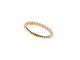 Bague 54 INEDIT - Alliance américaine en or jaune 18k et diamants 0,6 ct T54 58 Facettes 272775