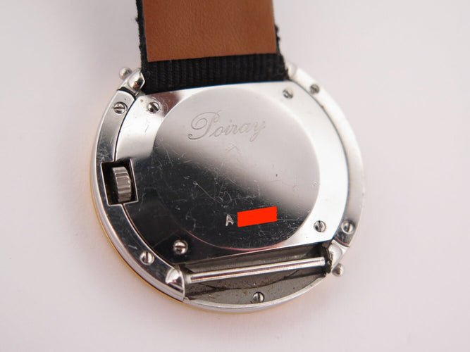 Montre Poiray Ma Première Ronde - Montre quartz 30 mm en or jaune 18K et acier 58 Facettes 272480