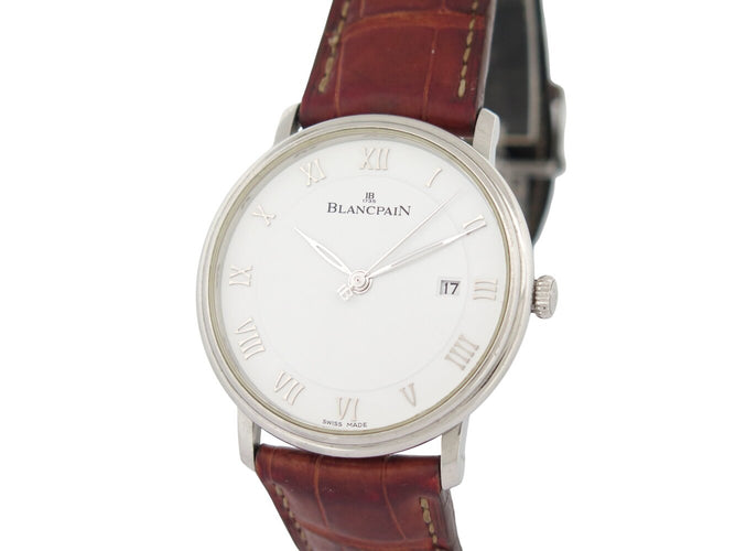 Montre Blancpain Villeret - Montre automatique ultra-plate 40 mm en acier 58 Facettes 272432