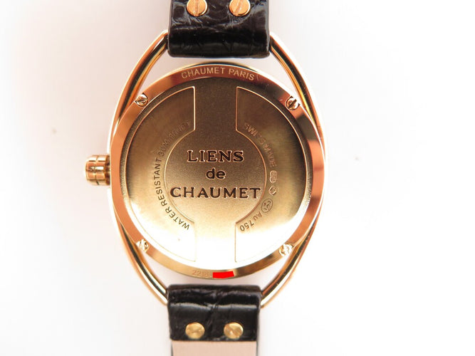 Montre Chaumet Liens Lumière - Montre femme quartz en or jaune 18k, diamants et nacre 58 Facettes 253809
