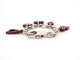 Bracelet Hermès Olga Amulette - Bracelet en cuir Barenia et acier palladié 58 Facettes 265386