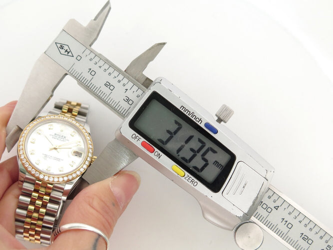 Montre Rolex Lady-Datejust 31 - Montre en or jaune 18k et acier, diamants 58 Facettes 272173