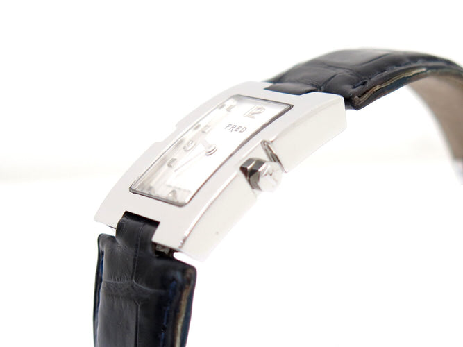 Montre FRED R12-100 - Montre quartz femme 30 mm en acier palladié 58 Facettes 241316
