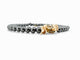 Collier Collier double rangs perles d'hématite noires en or jaune 18k et diamants 0,67 ct 58 Facettes 272071