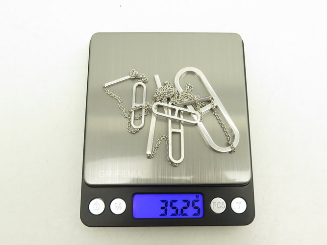 Collier Hermès - Sautoir Ever Chaîne d'Ancre en argent 925 58 Facettes 271951