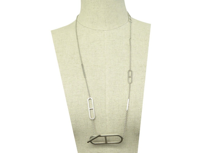 Collier Hermès - Sautoir Ever Chaîne d'Ancre en argent 925 58 Facettes 271951