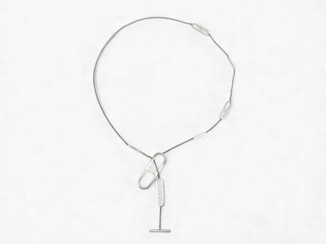 Collier Hermès - Sautoir Ever Chaîne d'Ancre en argent 925 58 Facettes 271951