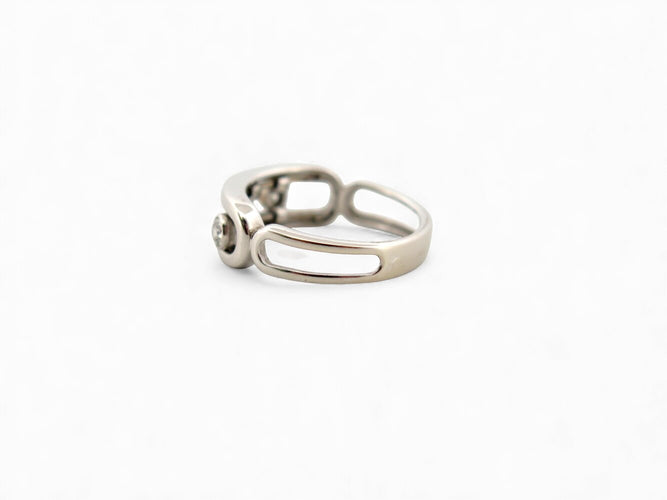 Bague 51 Messika Move Classique - Bague en or blanc 18k et diamants, T51 58 Facettes 272117