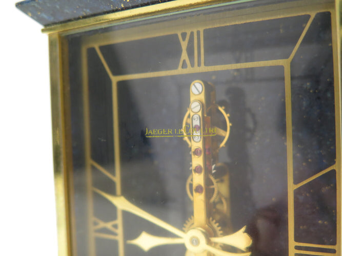 Montre Jaeger-LeCoultre - Pendulette de table 481 en laiton et lapis-lazuli 58 Facettes 271807