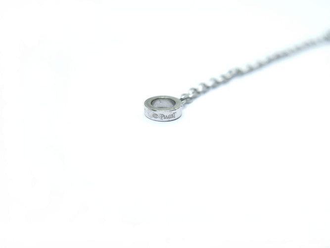 Collier Piaget Limelight - Collier chaîne Y avec pendentif cœur en or blanc et diamants 0,29 ct 58 Facettes 221585