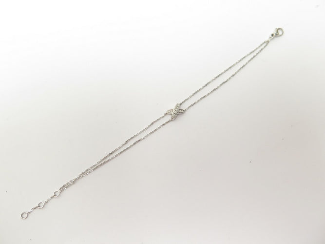 Bracelet Chaumet Jeux de Liens - Bracelet 17 cm en or blanc 18k et diamants 58 Facettes 242580