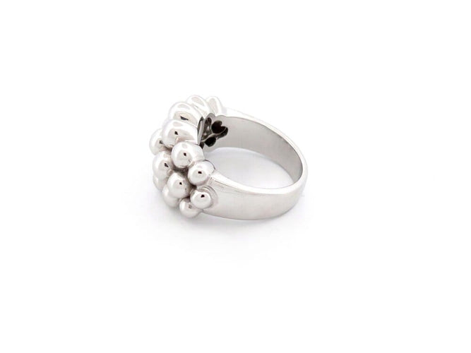 Bague 51 Boucheron Grains de Raisins - Bague en or blanc 18k taille 51 58 Facettes 265064