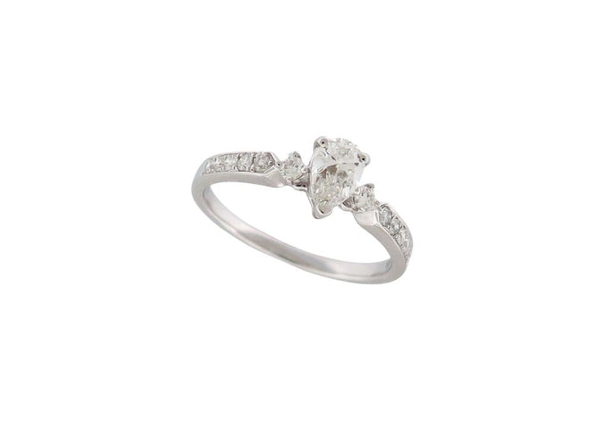 Bague 54 Guérin Joaillerie - Bague solitaire Diamant de Rosée en or blanc 18k 58 Facettes 266000