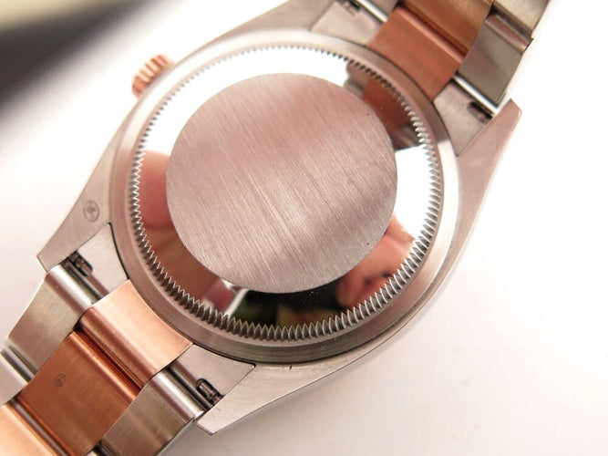 Montre Rolex Datejust 36 Lady Pearl - Montre en or rose 18k et acier avec diamants 58 Facettes 266682