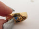 Bague 53 Bague style Art déco en or jaune 18K avec saphir et diamants 58 Facettes 268366
