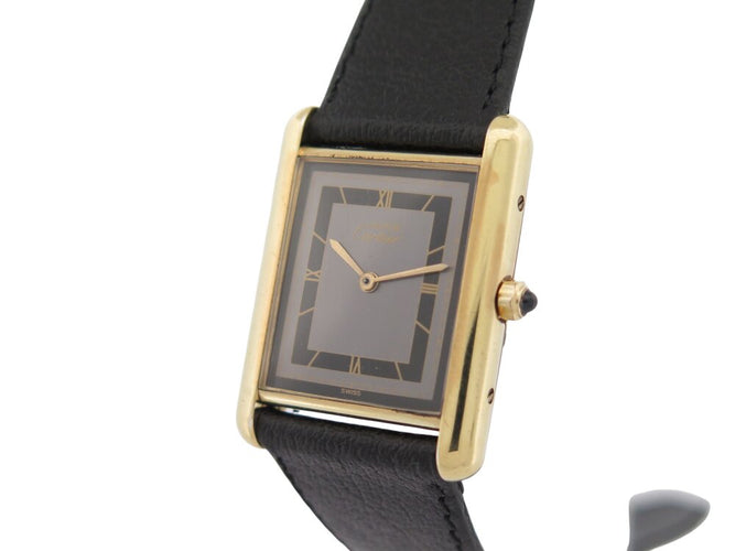 Montre Cartier Must Tank - Montre quartz 23 mm en vermeil 58 Facettes 136565