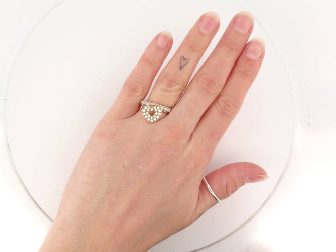 Bague 52 Poiray Cœur Secret - Bague en or jaune 18k et diamants 58 Facettes 267698