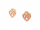 Boucles d'oreilles Poiray - Boucles d'oreilles Cœur Entrelacé émail rose en or jaune 18k 58 Facettes 270064