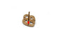 Boucles d'oreilles Poiray - Boucles d'oreilles Cœur Entrelacé émail rose en or jaune 18k 58 Facettes 270064