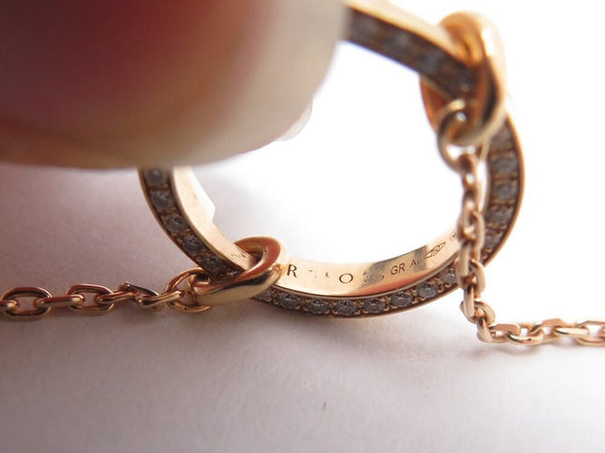 Collier Repossi Antifer - Collier pendentif pavé de diamants en or rose 18K 58 Facettes 270174