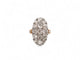 Bague 48 Bague marquise navette en or rose 18k et platine, 17 diamants 3,4 ct 58 Facettes 270710