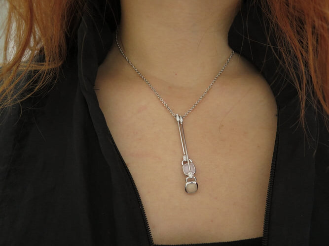 Collier Poiray Indrani - Collier pendentif en or blanc 18k et diamants 58 Facettes 271032