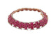 Bracelet Michael Christoff - Bracelet style tapis en or rose 14k rubis et diamants 58 Facettes 269285