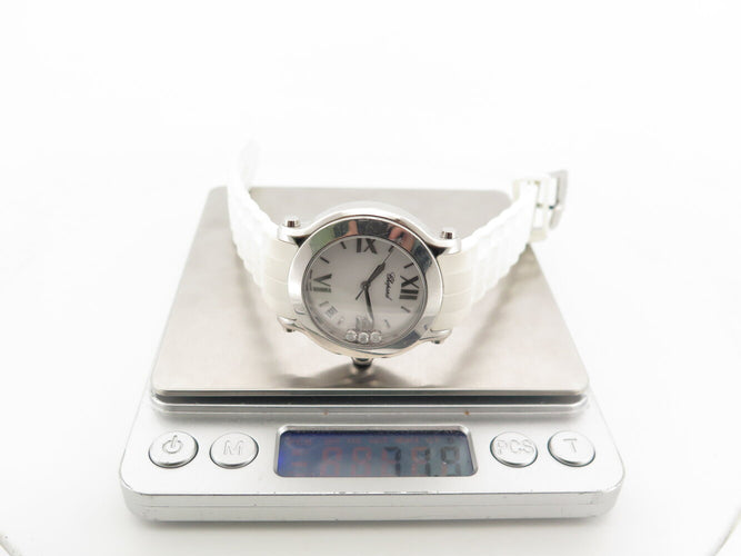 Montre Chopard Happy Sport - Montre quartz 36 mm en acier avec diamants 58 Facettes 271299