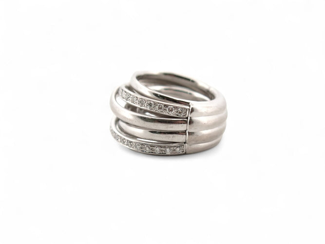 Bague 48 De Grisogono Allegra - Bague en or blanc 18k et diamants 58 Facettes 271440