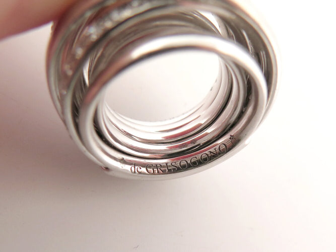 Bague 48 De Grisogono Allegra - Bague en or blanc 18k et diamants 58 Facettes 271440