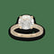 Bague 53 Solitaire - Bague en or jaune 18 carats avec diamant 3,04 ct et pavage 58 Facettes FB10500