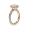 Bague 53 Solitaire - Bague en or jaune 18 carats avec diamant 3,04 ct et pavage 58 Facettes FB10500